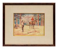 Two Works: Arrest of the Outlaw and At the Roundup