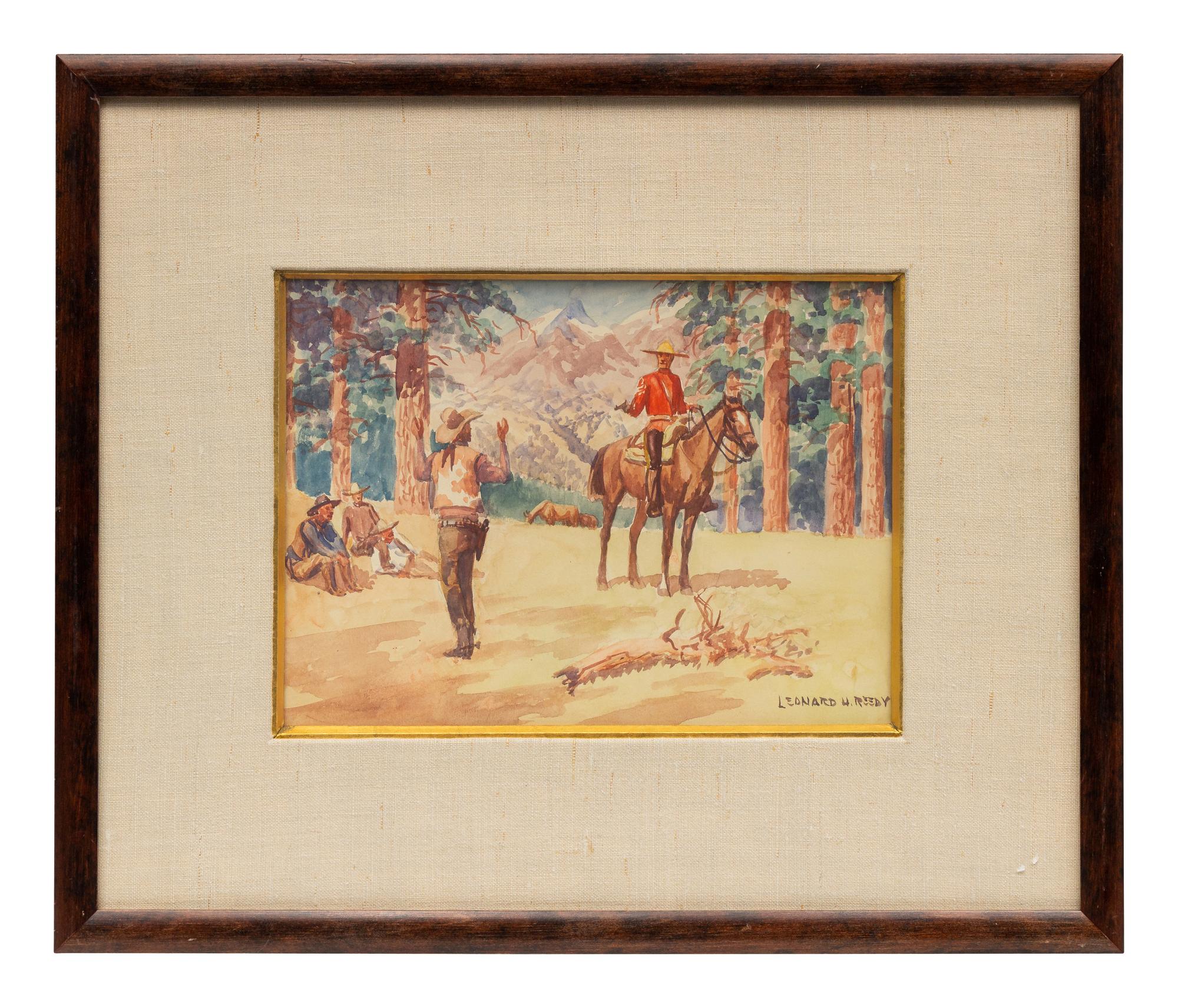 Two Works: Arrest of the Outlaw and At the Roundup