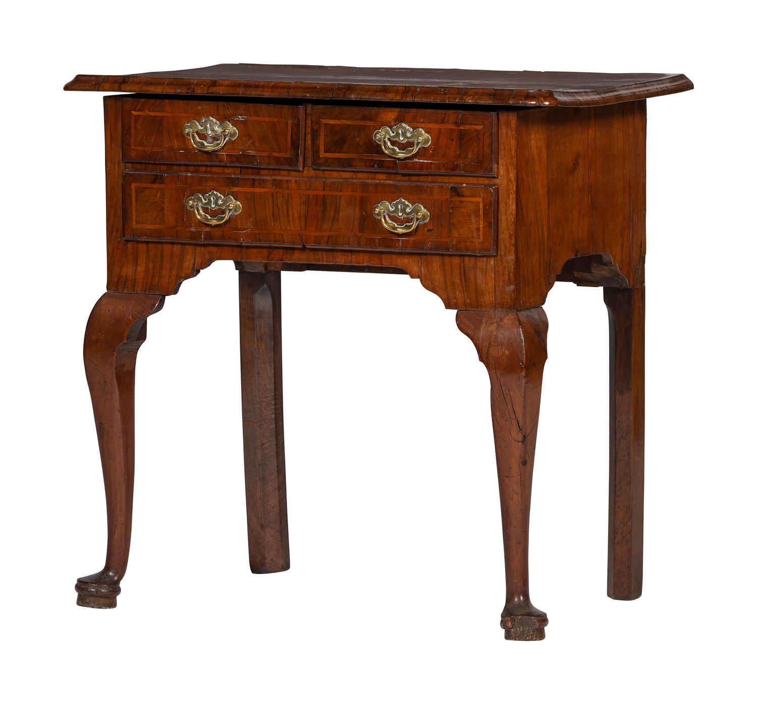 A Georgian Walnut Inlaid Dressing Table