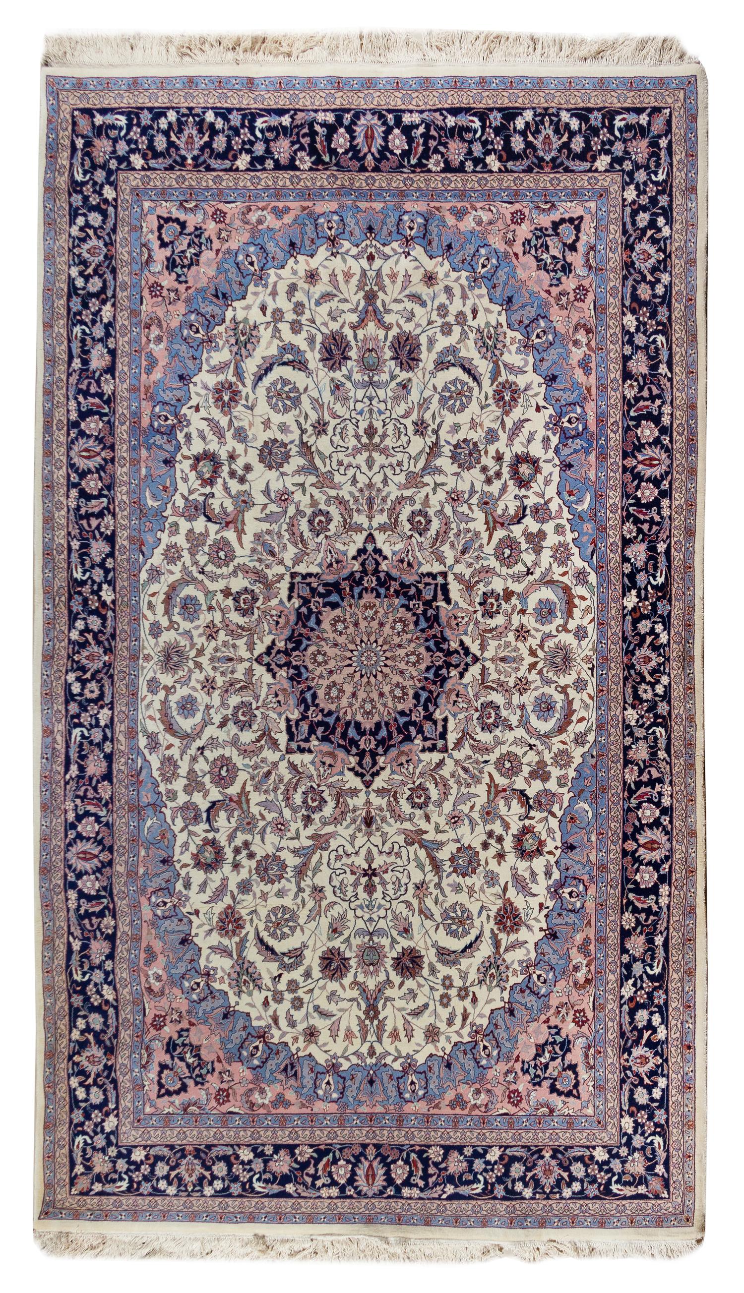 An Isfahan Wool Rug 9 feet 8 inches x 5 feet 11 inches. — 20TH CENTURY