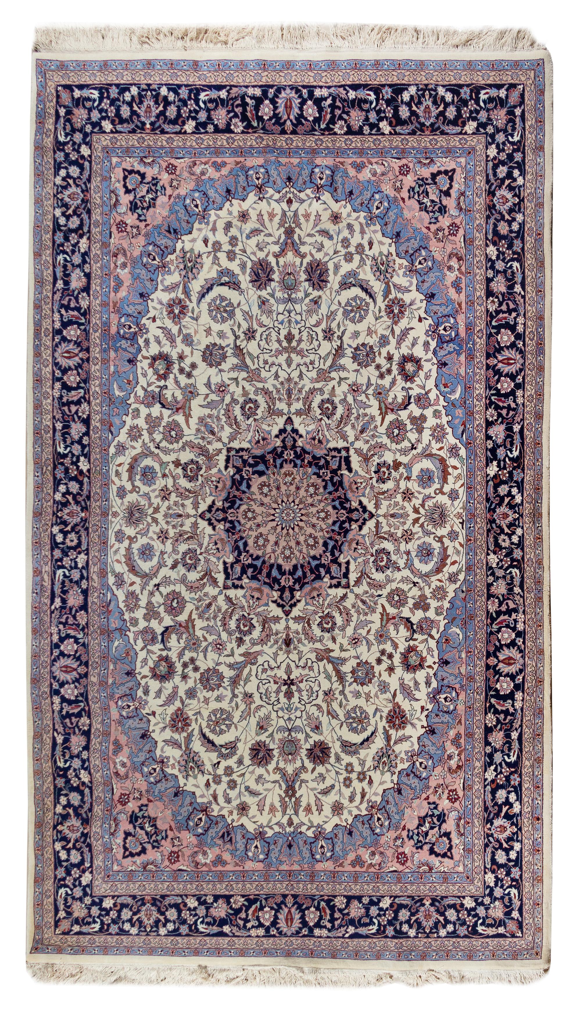 An Isfahan Wool Rug 9 feet 8 inches x 5 feet 11 inches. — 20TH CENTURY