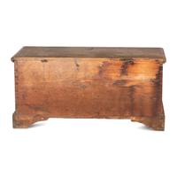 A Chippendale Grain and Polychrome Paint Decorated Pine Blanket Chest