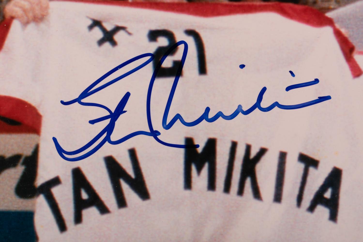 A Group of Chicago Blackhawks Signed Autograph Items (Including Bobby Hull, Stan Mikita and Tony Esposito),