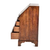 A George III Walnut Slant-Front Desk