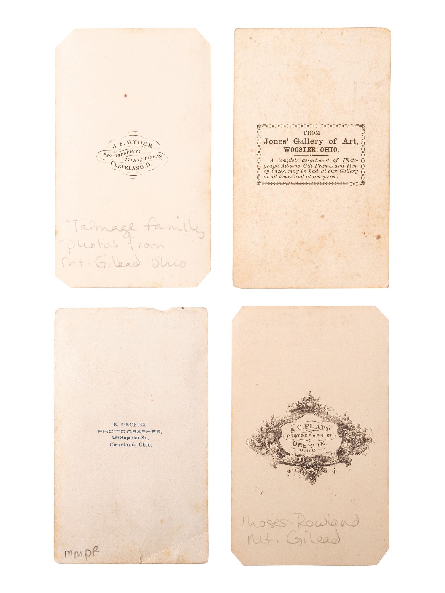 [CIVIL WAR]. A group of 26 CDVs, including portraits featuring soldiers from the 7th Ohio Volunteer Infantry Regiment.