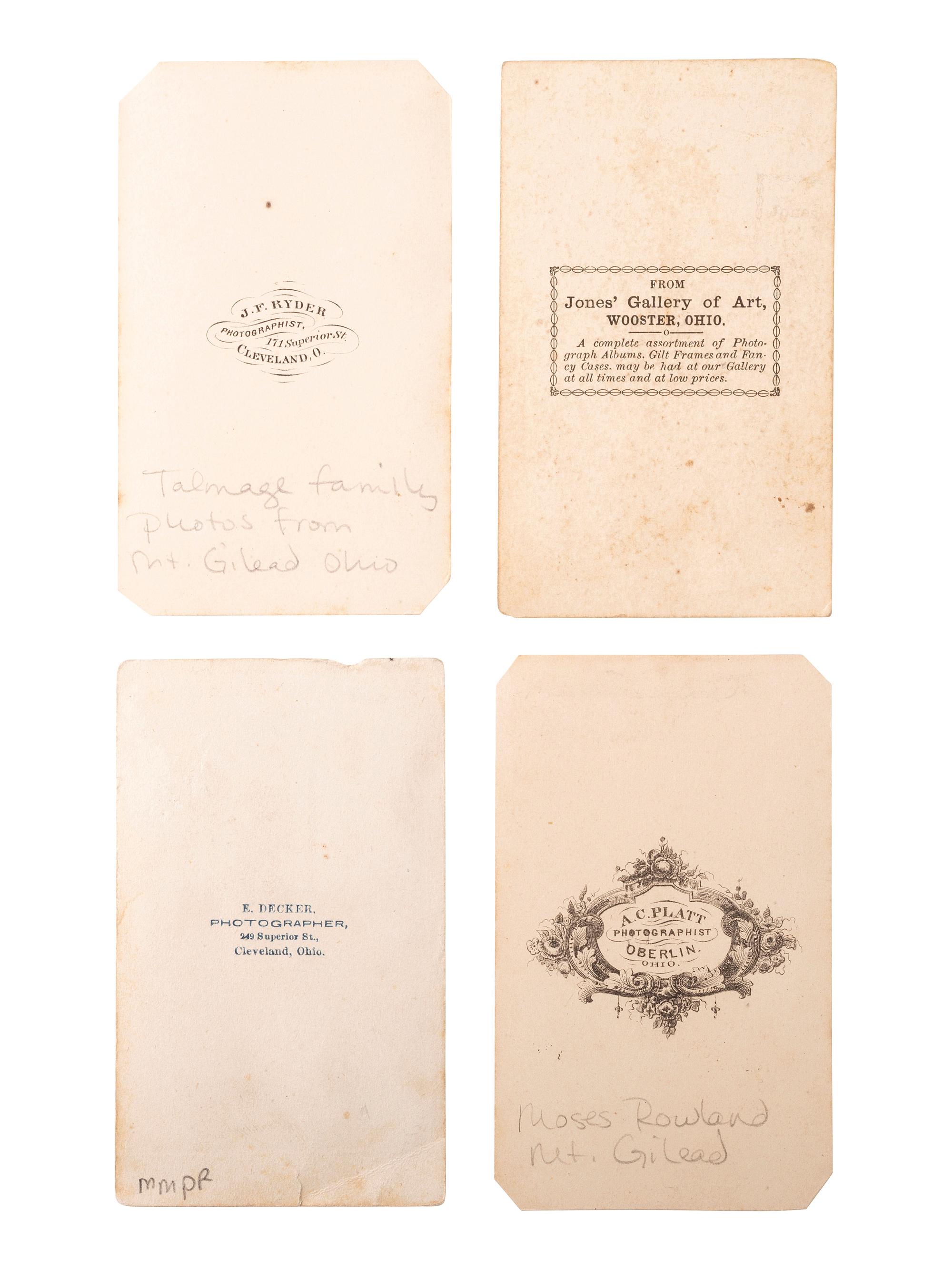 [CIVIL WAR]. A group of 26 CDVs, including portraits featuring soldiers from the 7th Ohio Volunteer Infantry Regiment.