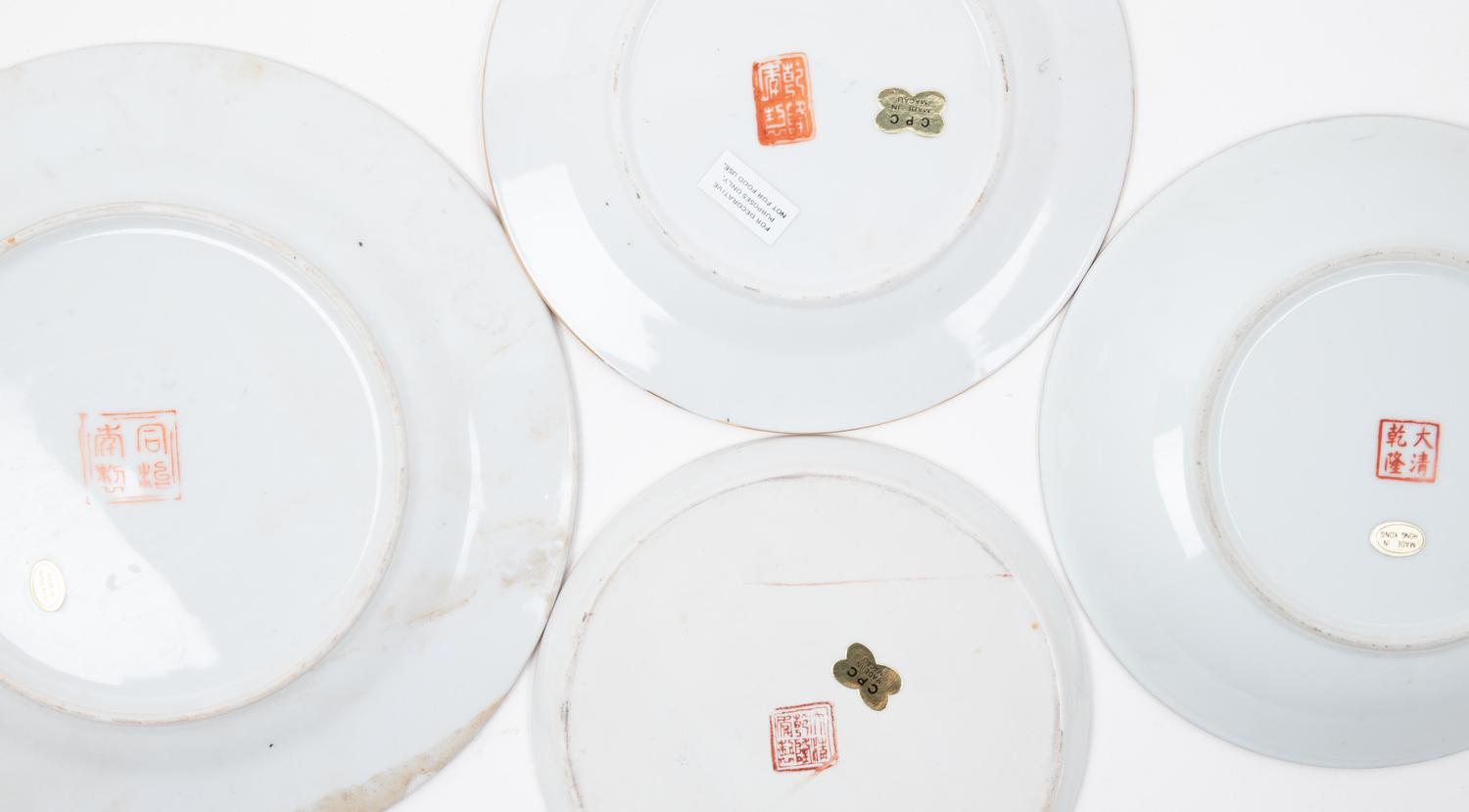 A Large Collection of Chinese Export Rose Medallion Porcelain