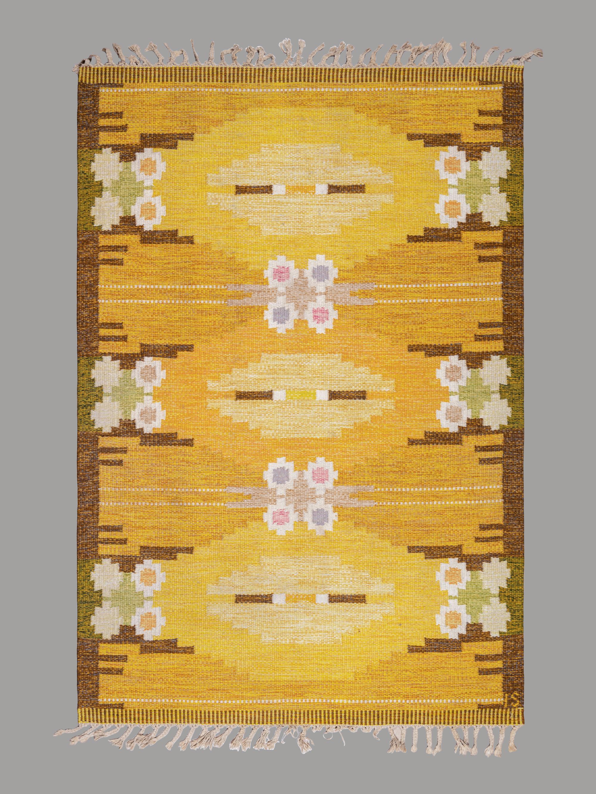 Örbyhus Flatweave Rug, c. 1960