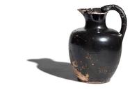 A Greek Black-Glazed Trefoil Oinochoe