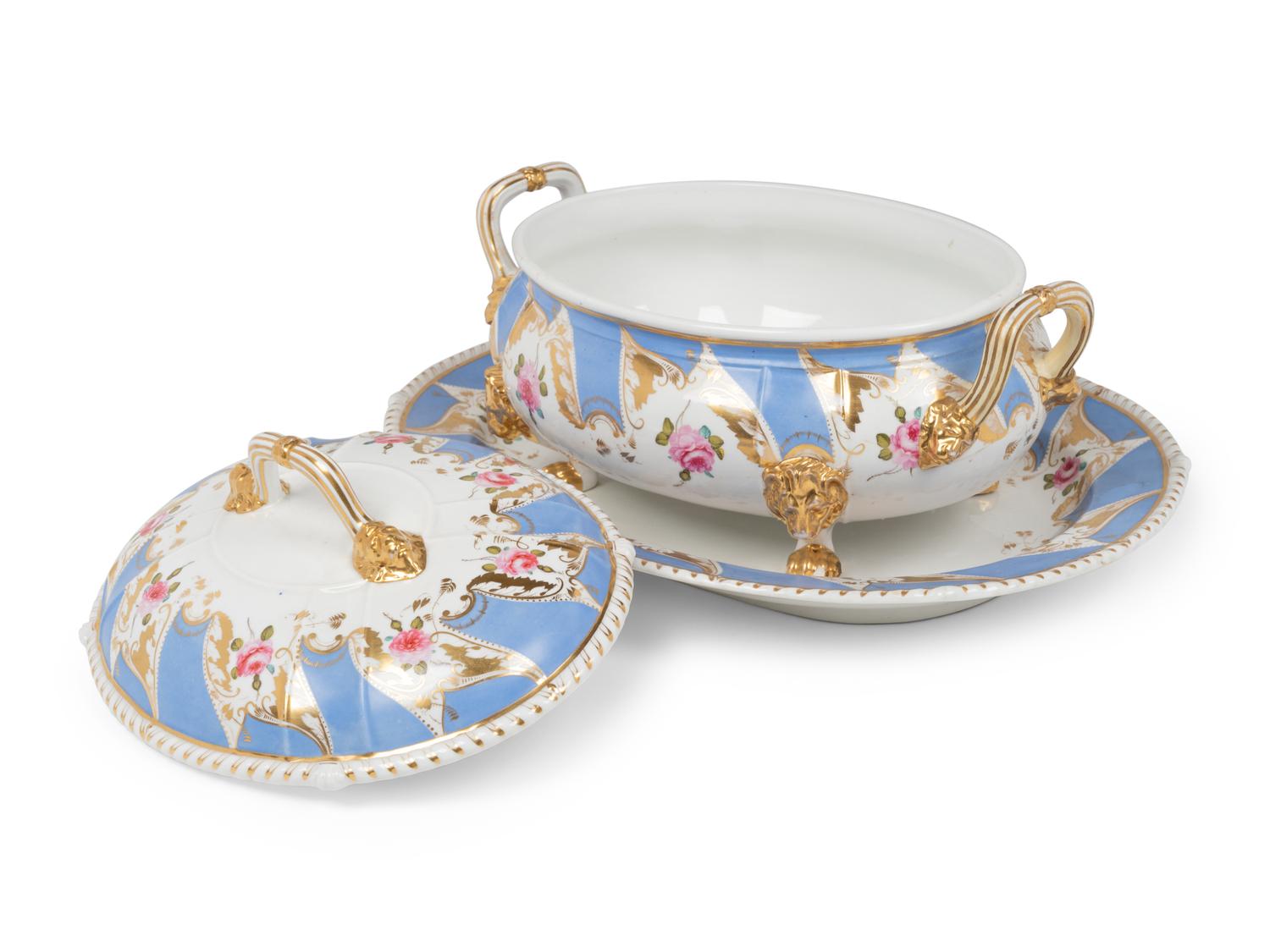 A Group of English Porcelain Tableware