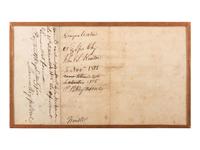[KENTON, Simon (1755-1836)]. Arrest warrant issued in the Commonwealth of Kentucky for Simon and John Kenton, signed by Marshall Key, [Washington, KY], 13 September 1815.