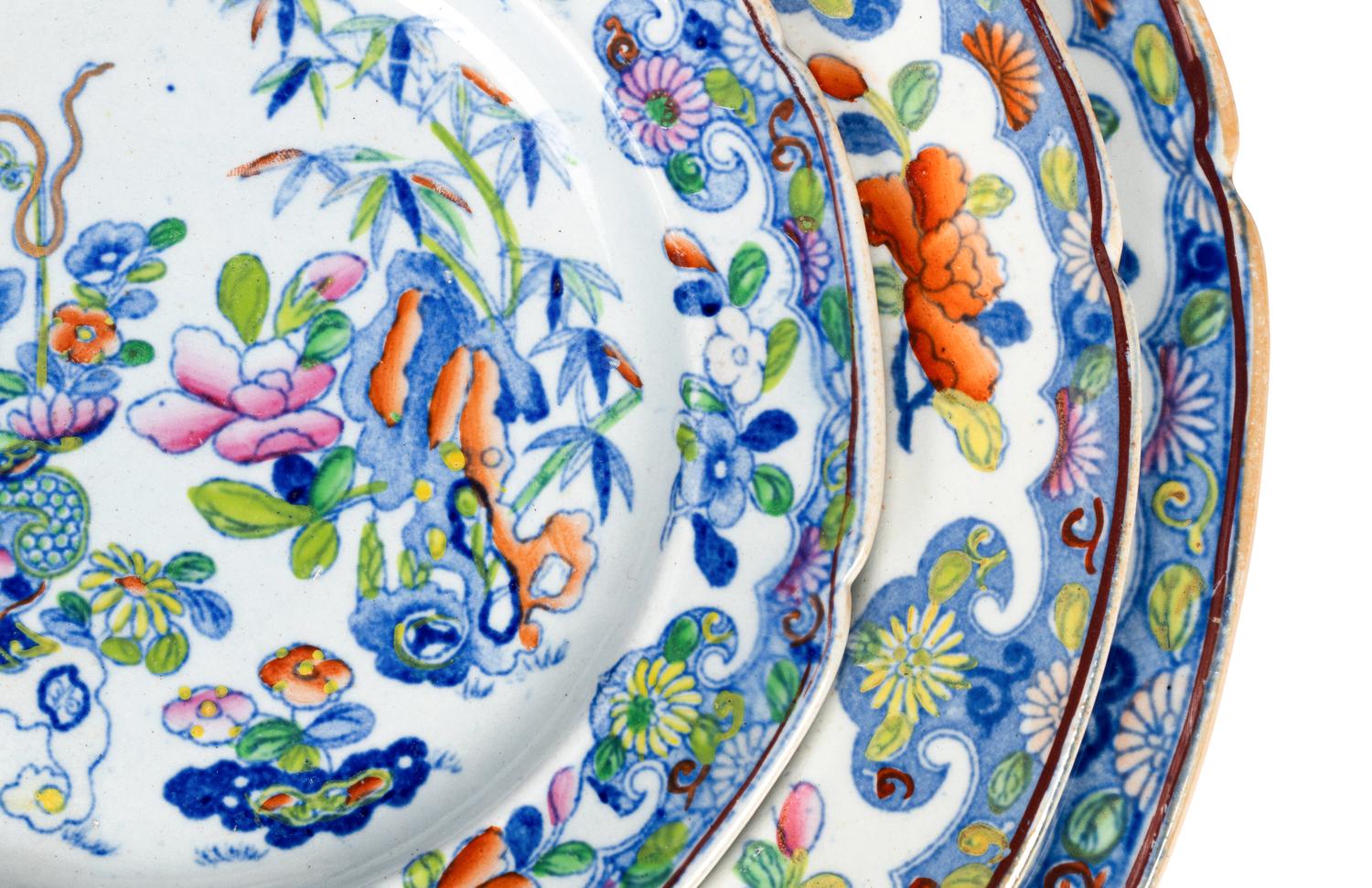 A Mason’s Bamboo Ironstone Dinner Service