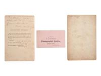 [EARLY PHOTOGRAHY]. 3 images of Miss Kate M. Boggs, first Lutheran foreign female missionary.