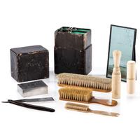 Civil War-period officer's grooming kit. Manufactured by Edw. Christmann, Philadelphia, PA.