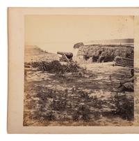 [CIVIL WAR]. A group of 3 stereoviews of troops taken at Port Hudson, Louisiana, incl. African American soldiers. [Baton Rouge, LA]: [McPherson & Oliver, attrib. ca 1863-1864].