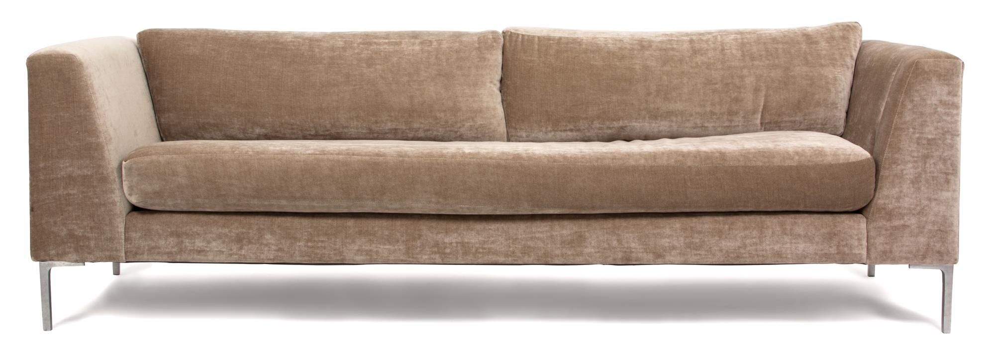 A Contemporary Sofa Height 27 1/4 x width 88 1/2 x depth 35 1/2 inches. — 20TH CENTURY