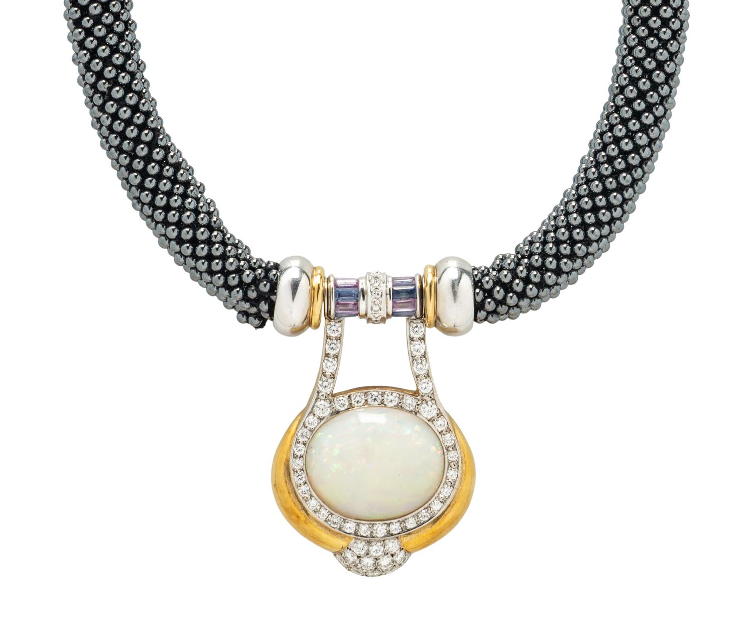 OPAL AND MULTIGEM NECKLACE