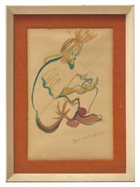 Untitled (Man Sitting Cross-Legged)
