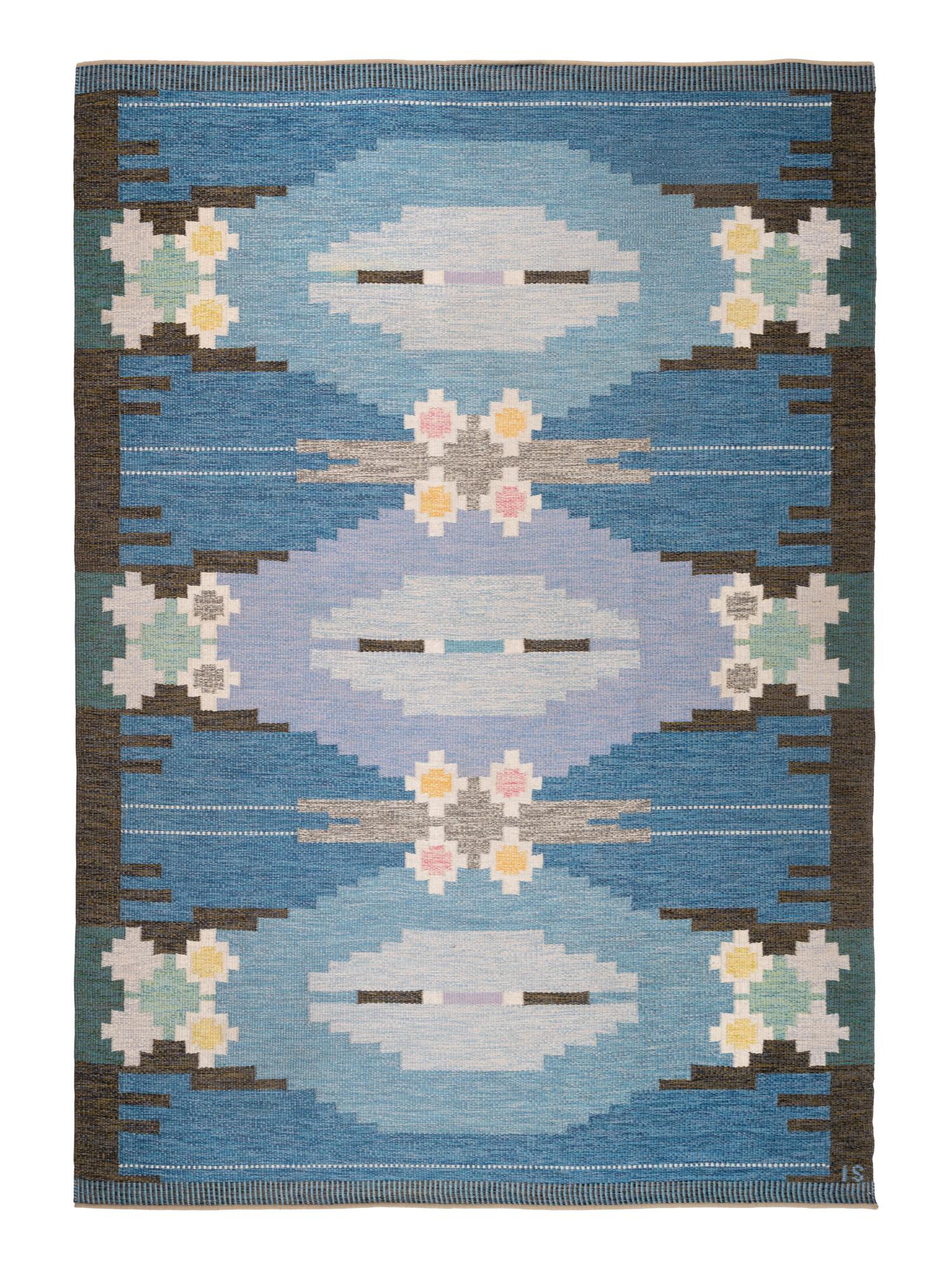 'Örbyhus' Flatweave Rug Sweden, c. 1960