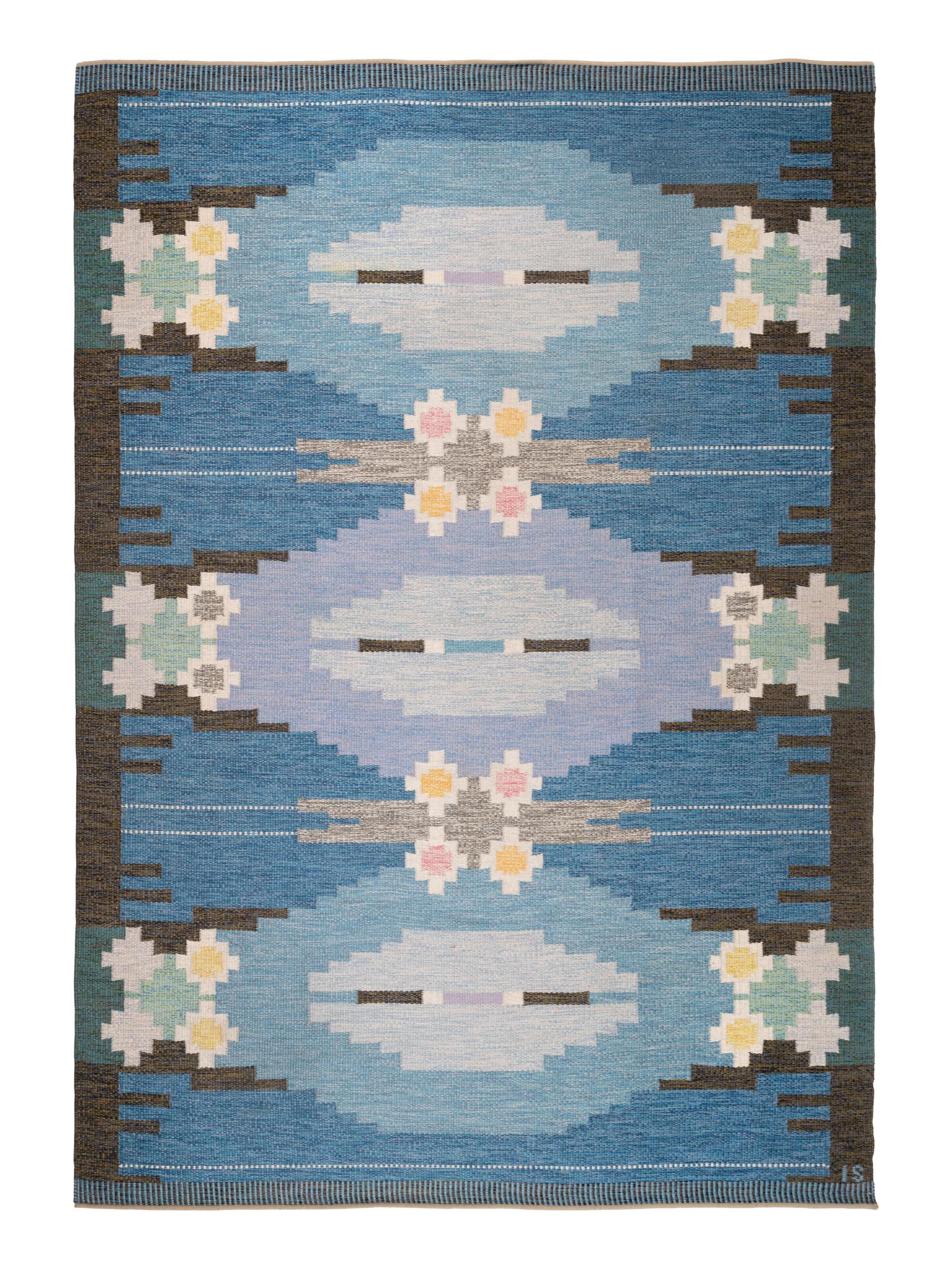 'Örbyhus' Flatweave Rug Sweden, c. 1960