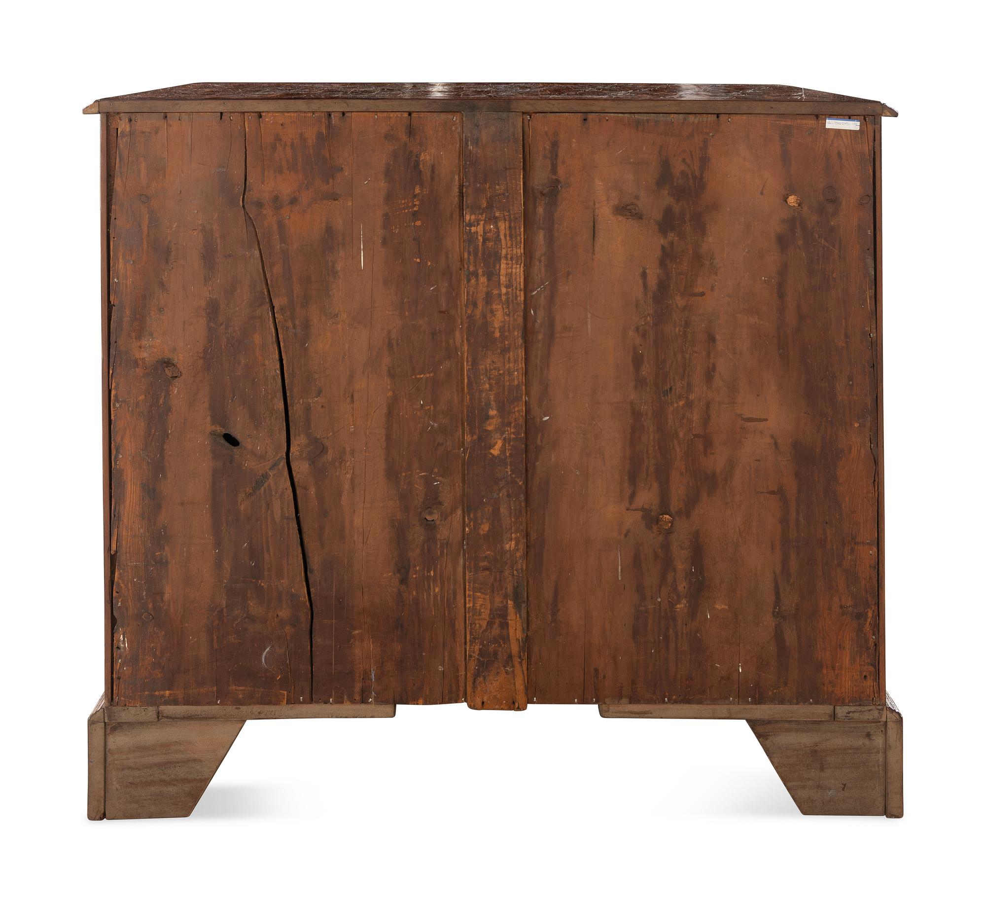 A William and Mary Style Oyster Walnut Chest of Drawers