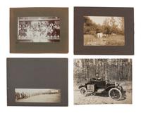 [EARLY PHOTOGRAPHY - OCCUPATIONAL]. A group of photographs of hunters and occupational subjects.