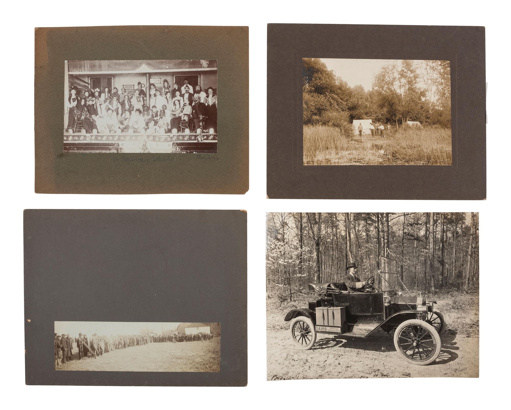 [EARLY PHOTOGRAPHY - OCCUPATIONAL]. A group of photographs of hunters and occupational subjects.