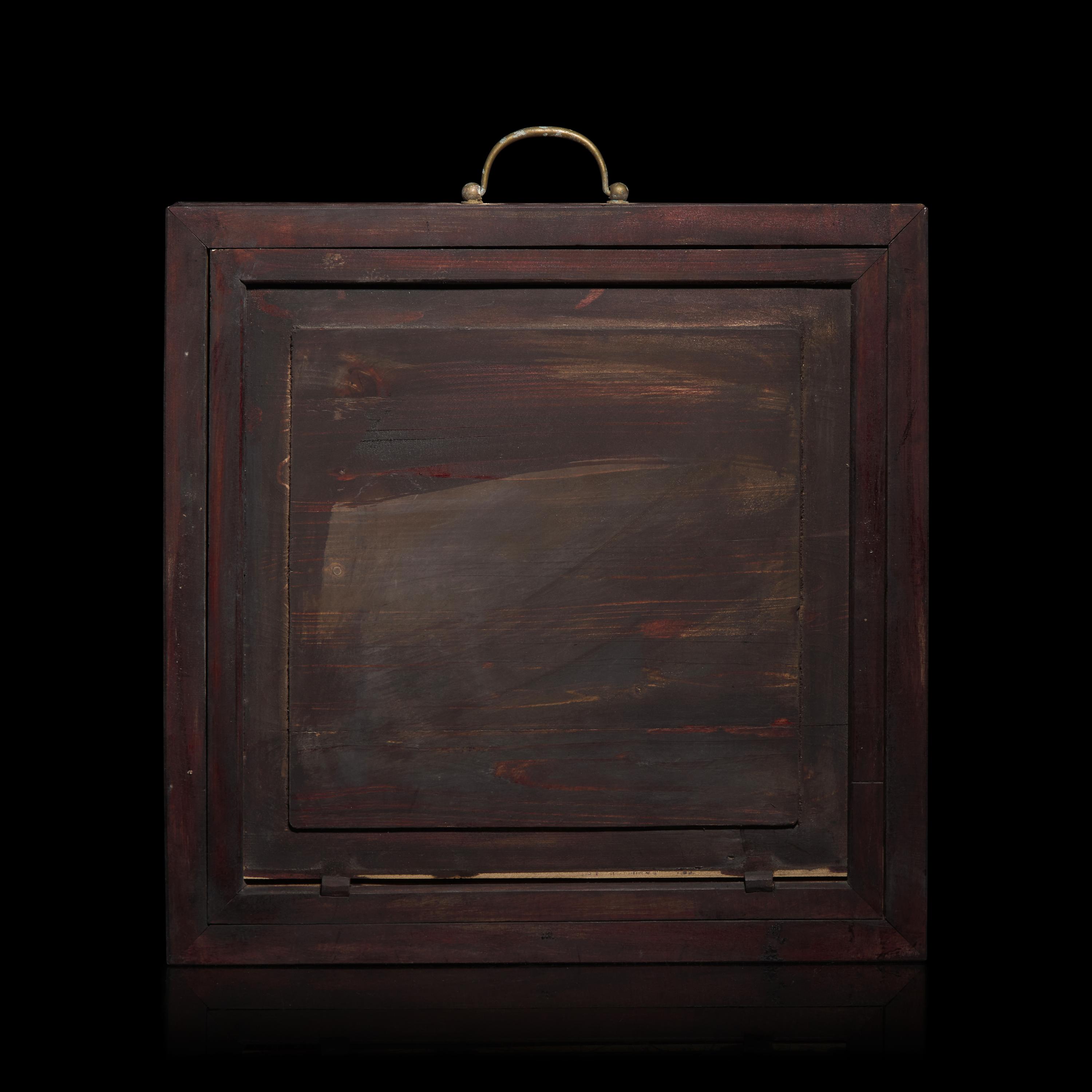 A Chinese Famille Rose Porcelain Plaque — 粉彩八吉祥龍紋瓷板挂屏