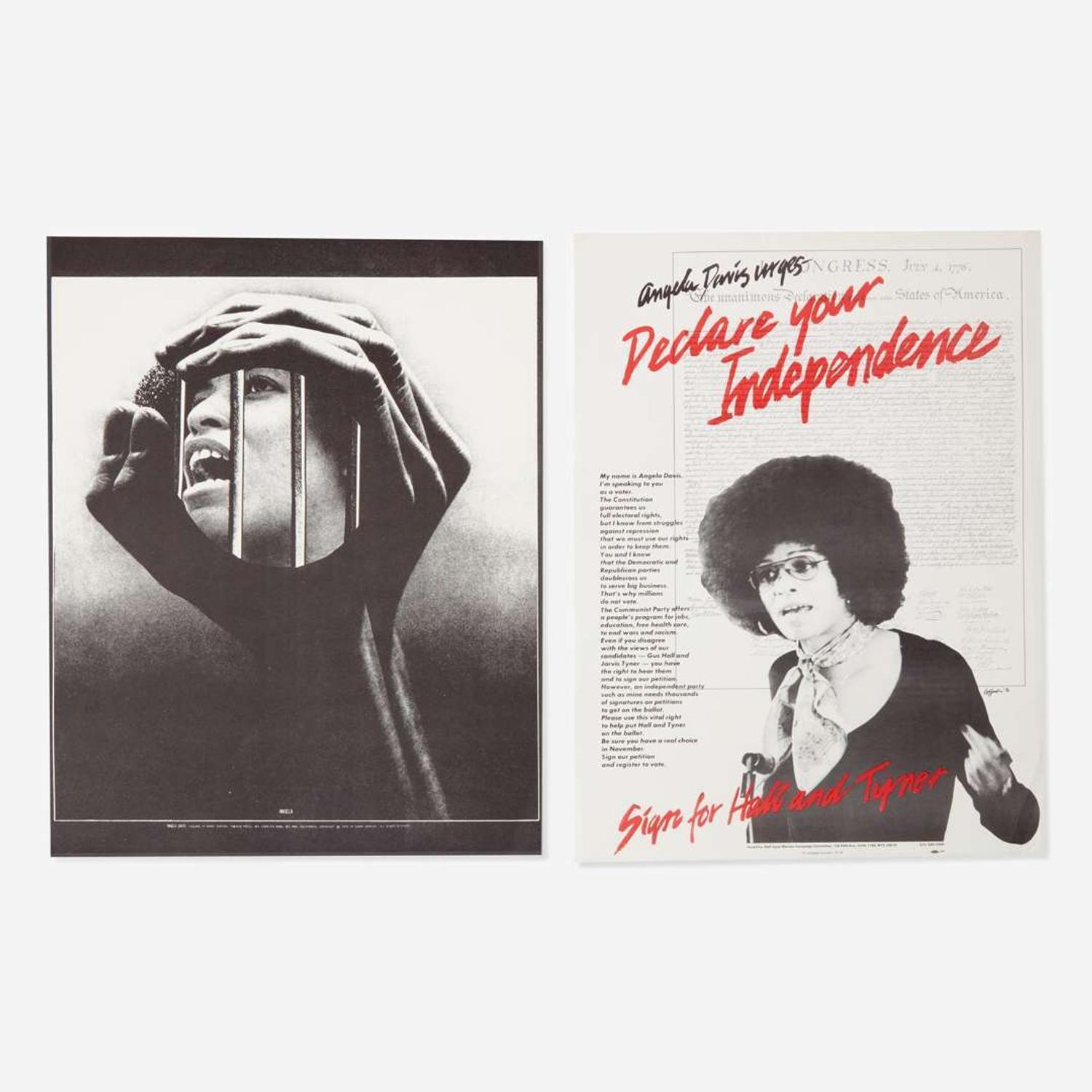[Posters] [Davis, Angela] Group of 2 Angela Davis Posters