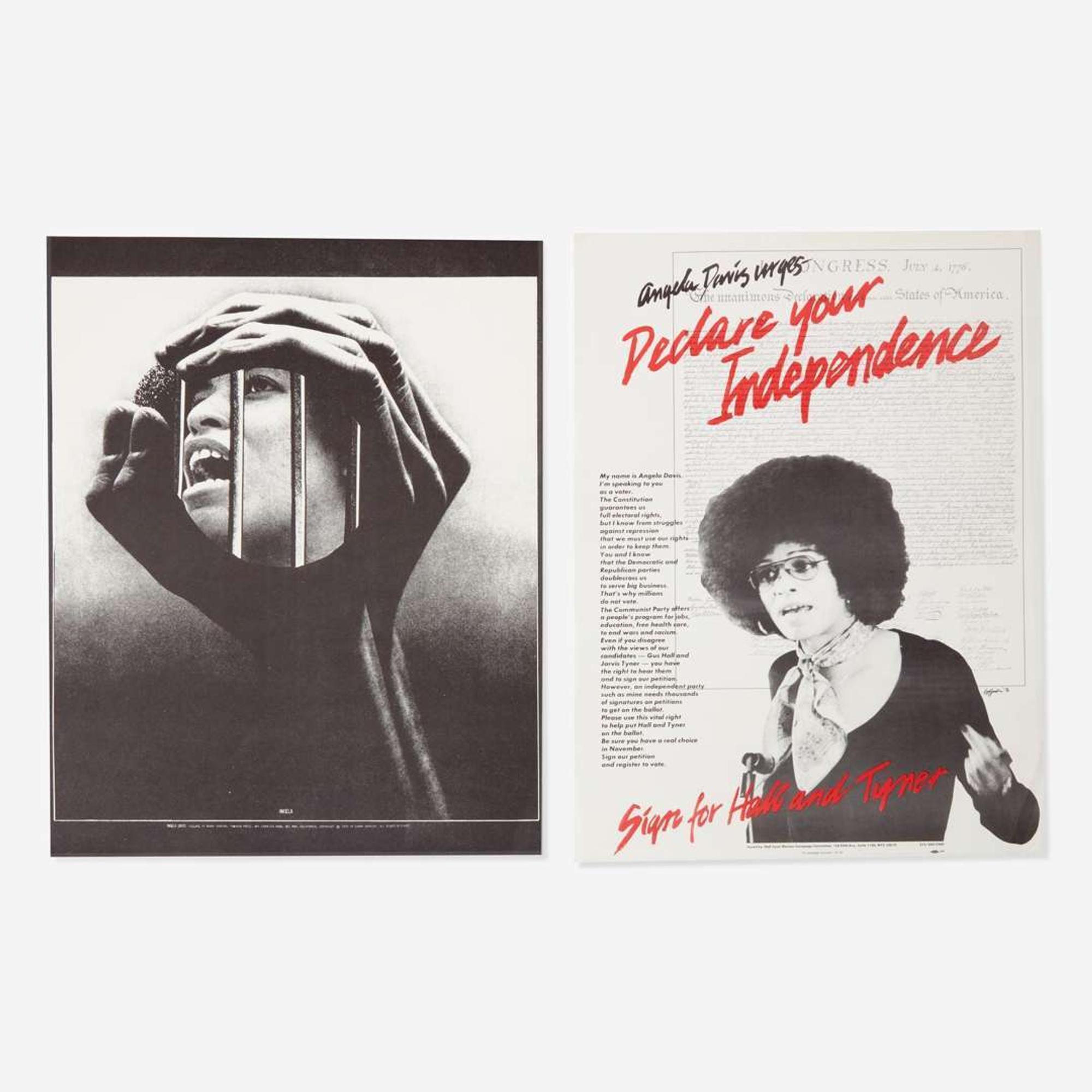 [Posters] [Davis, Angela] Group of 2 Angela Davis Posters