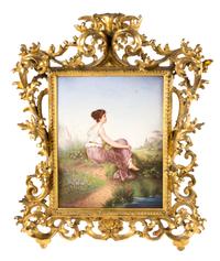 A Berlin (K.P.M.) Porcelain Plaque, after Beyschlag Height overall 19 x width 16 1/2 inches. — 19TH/20TH CENTURY