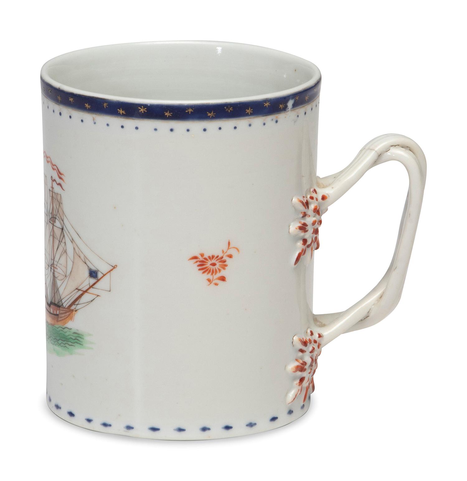 A Chinese Export Porcelain Mug for the American Market