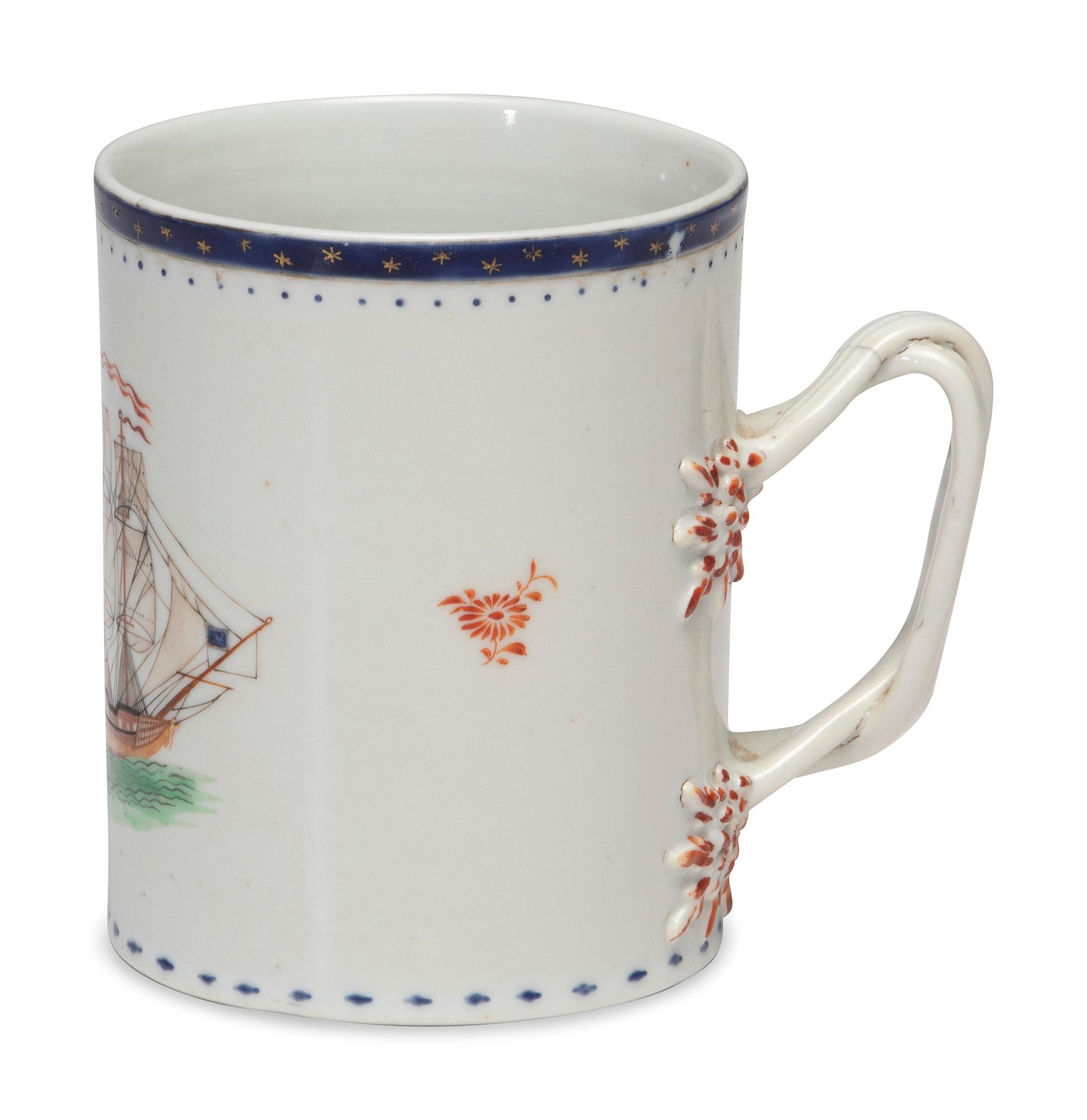 A Chinese Export Porcelain Mug for the American Market