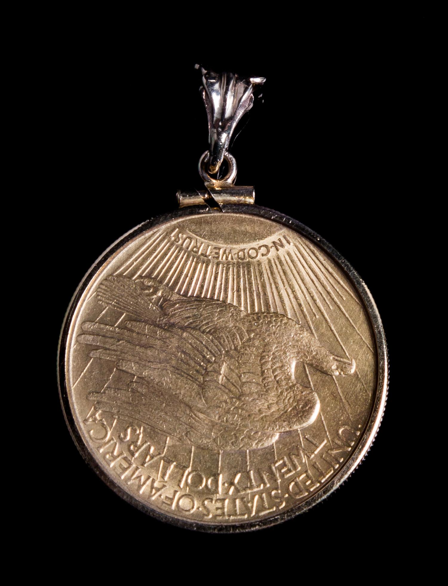 A United States 1909 Saint Gaudens $20 Gold Coin