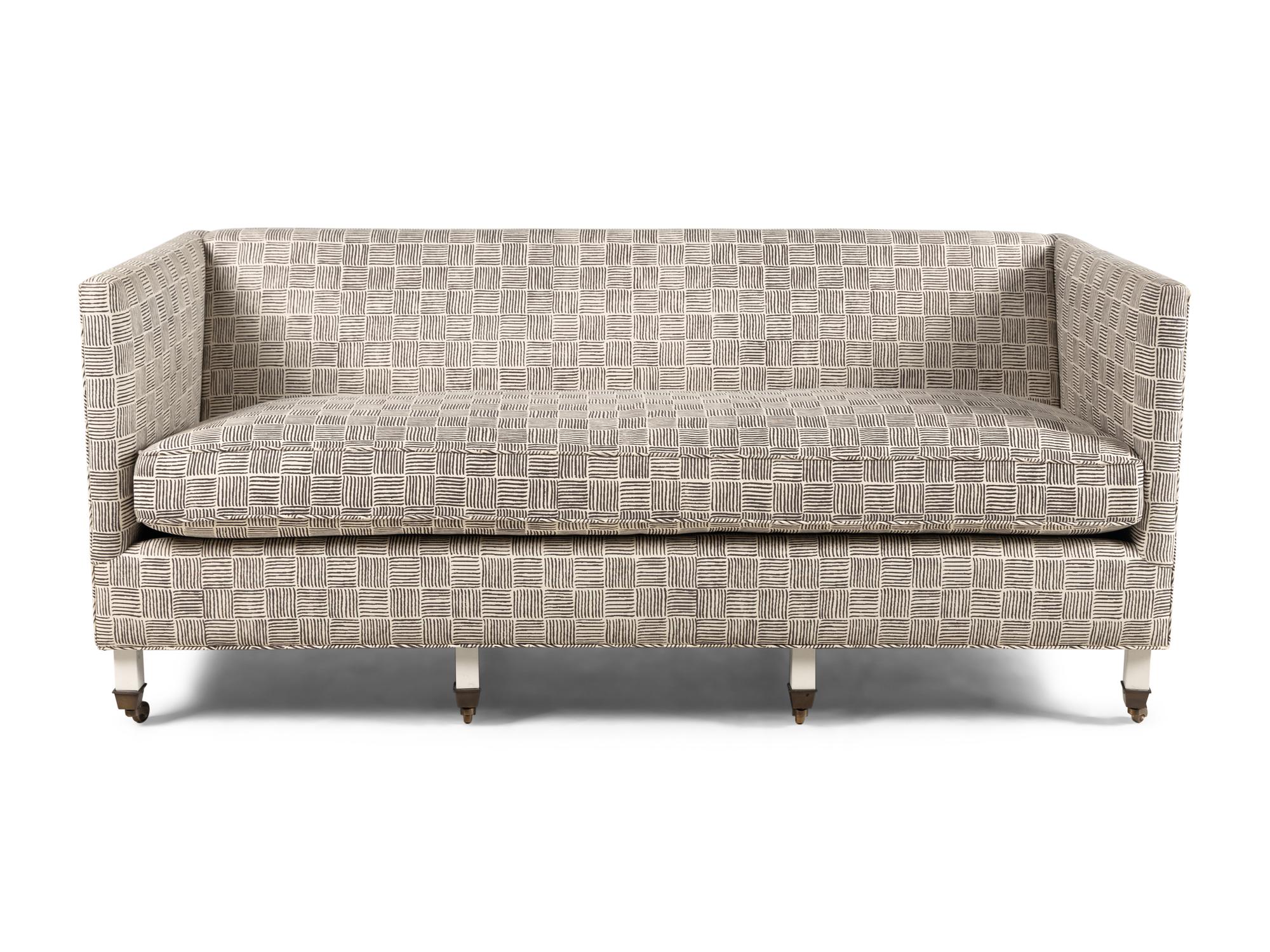 A Custom Upholstered Settee