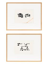 Studies for Unexecuted Sculpture, For Sculpture of Combined Thoughts, 1994 (2 works)