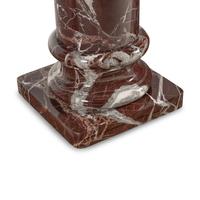 A Rosso Levanto Marble Pedestal