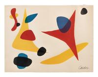 Composition (Yellow Boomerang with Red, Blue, Yellow and Black Shapes)