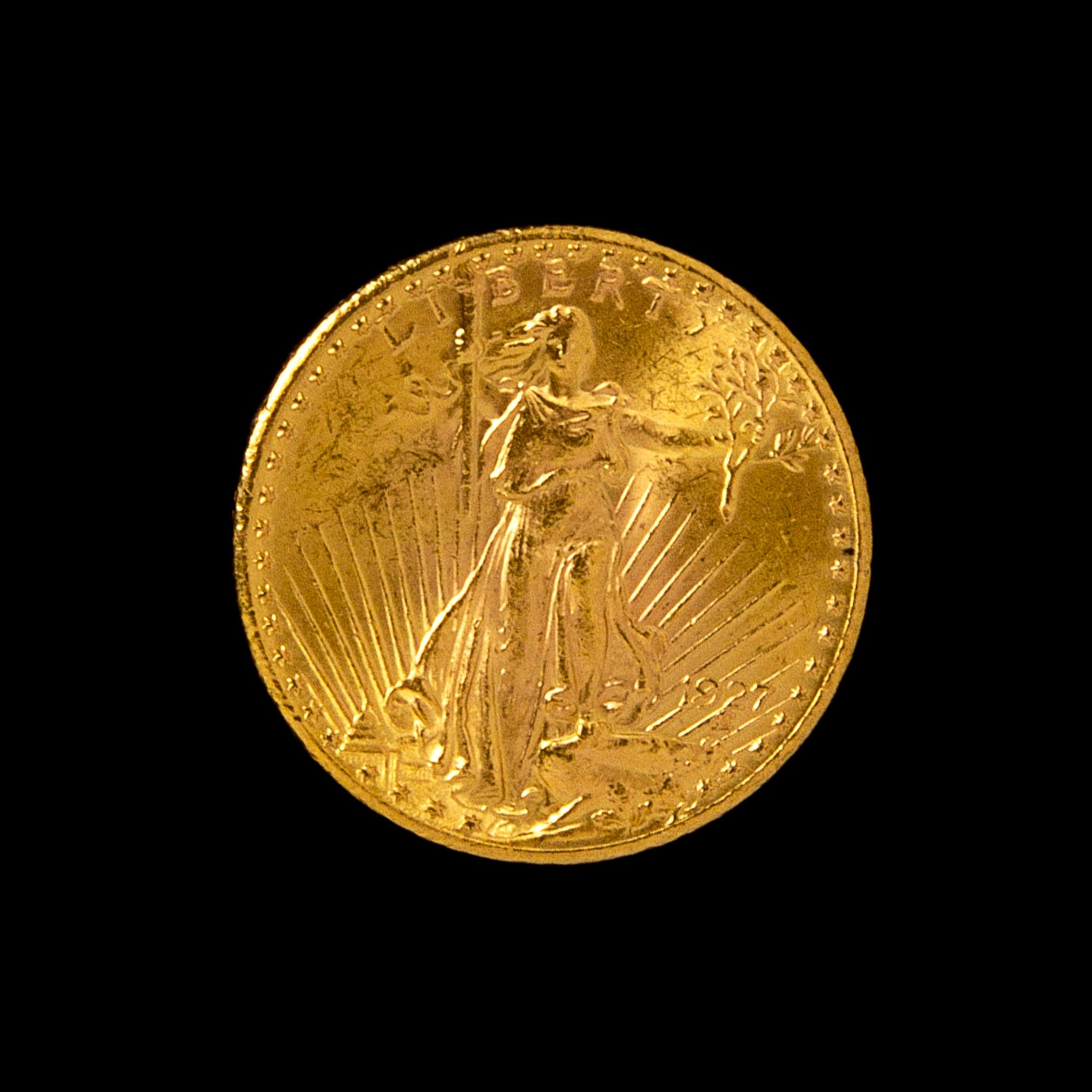 A United States 1927 Saint-Gaudens $20 Gold Coin
