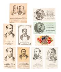 [HANCOCK, Winfield Scott (1824-1886)]. A group of cabinet cards, advertising cards, and other ephemera related to Hancock's 1880 presidential campaign, comprising: