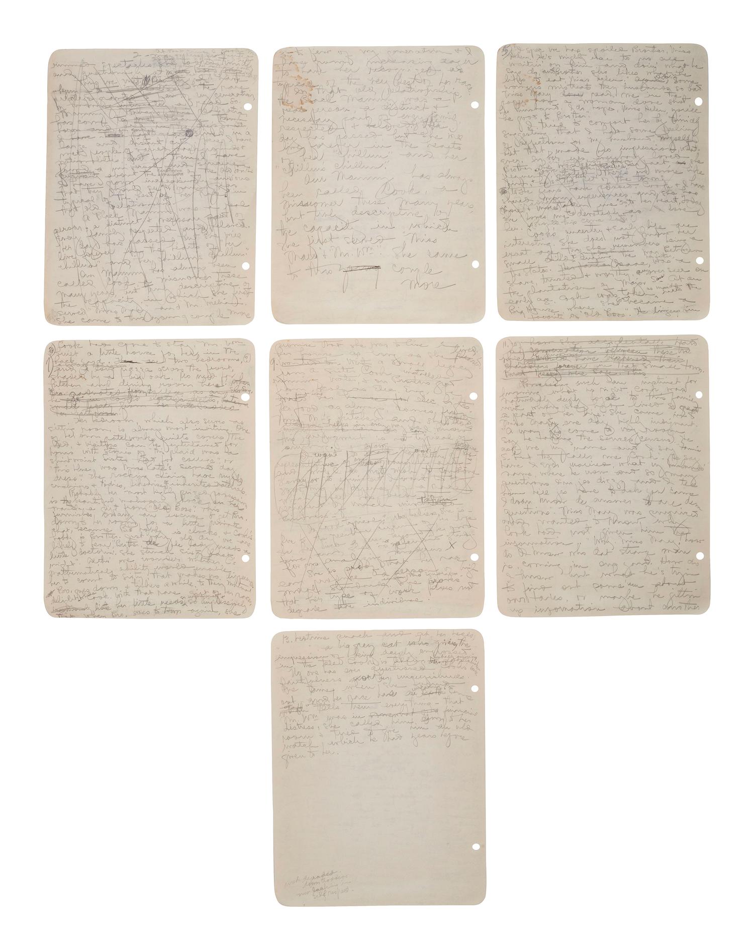 [SLAVERY] -- [RECONSTRUCTION]. Small archive of photographs and documents associated with Fannie "Cook" Sims (ca 1850-1943), a freed woman who worked as a domestic laborer in Chester County, South Carolina.