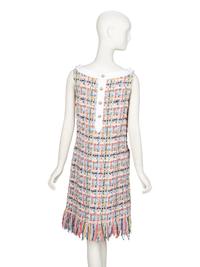 CHANEL, SLEEVELESS TWEED DRESS