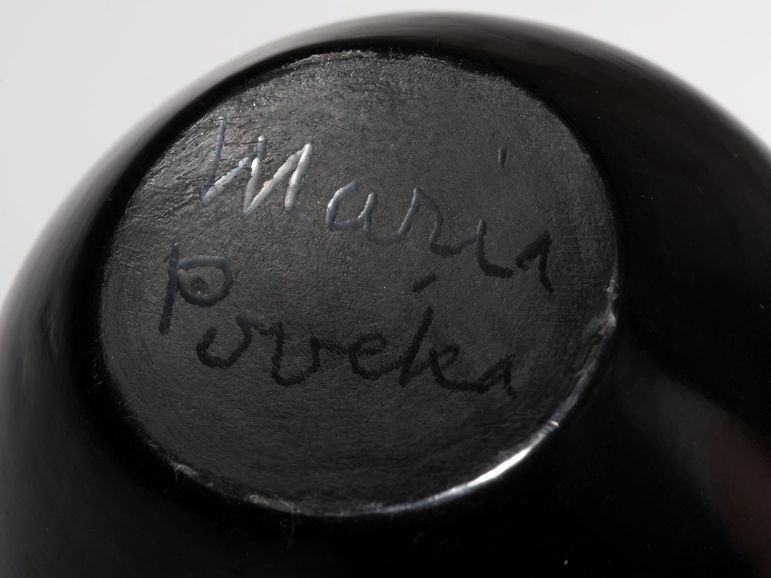 Blackware Pottery Bowl, 1956-1965