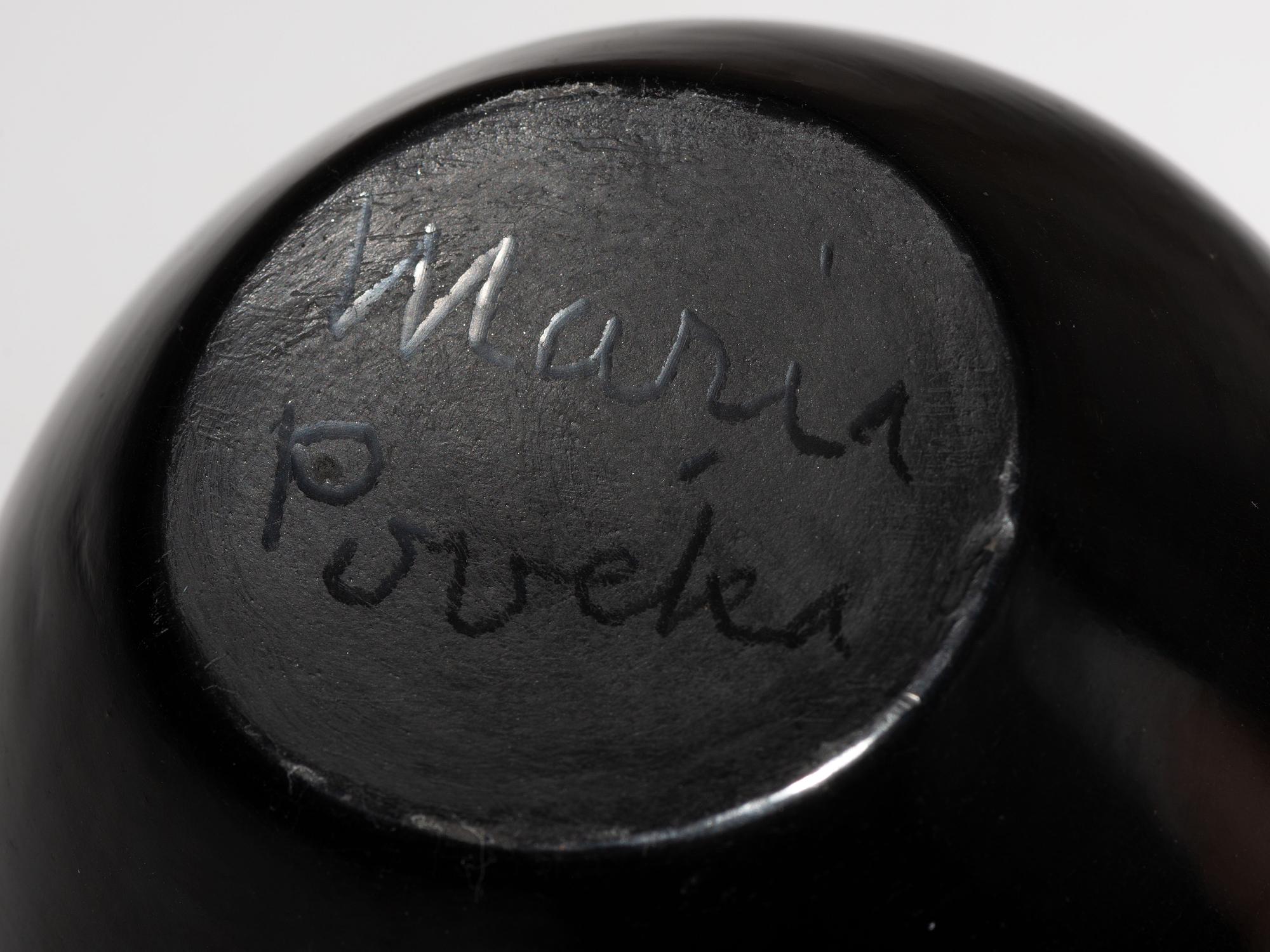Blackware Pottery Bowl, 1956-1965