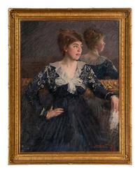 Woman by a Mirror