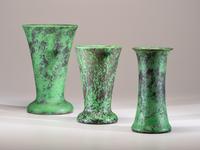 Three Coppertone Vases