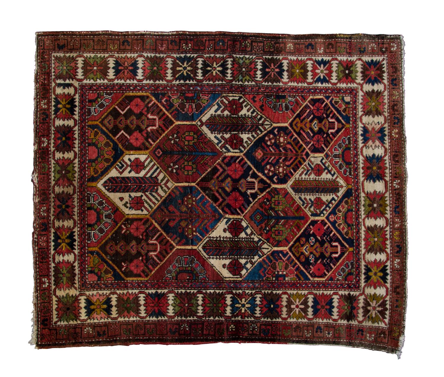 A Kazak Wool Rug 5 feet x 4 feet 4 inches.