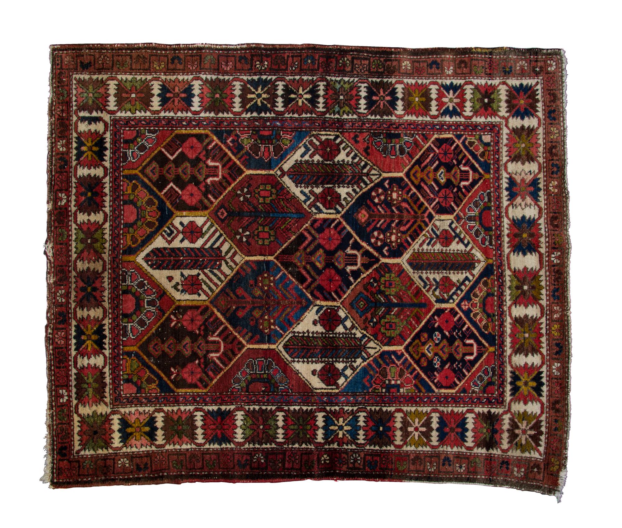 A Kazak Wool Rug 5 feet x 4 feet 4 inches.