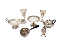 A Group of Six Silver Table Articles