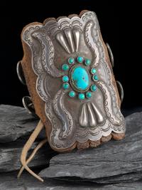 Navajo Ketoh with Turquoise Cluster